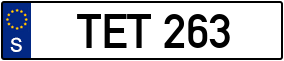 Trailer License Plate